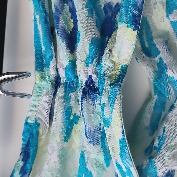 PINK by Victoria's Secret Multi Colour Lace Stretch Knit Elastic Bandeau - Picture 3 of 7